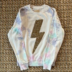 Tie-Dye Lightning Bolt Sweatshirt